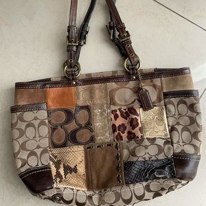 Coach leopard handbag